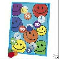 smiley face BEAN BAG TOSS GAME smile happy  
