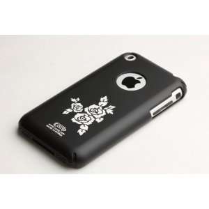   Case   Black with Rose Tattoo (Cozip Brand) Made in Korea Electronics