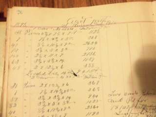 This auction is for a fascinating antique ledger book. The entries 