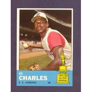  1963 Topps #67 Ed Charles Athletics (NM/MT) *265630 