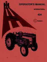 INTERNATIONAL 424 Gas Diesel Operators Owners Manual IH  
