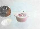 Dollhouse Miniature Black Dutch Oven Pot with Cover  
