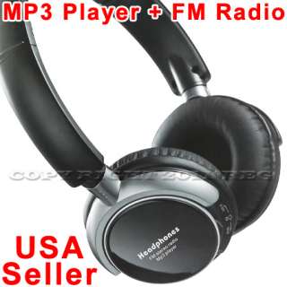   SD/TF CARD HEADPHONE HEADSET STEREO  PLAYER UP TO 32 GB BUILT IN FM