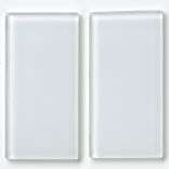   Reflections Subway Ice White Glass Tile (Case of 80)  
