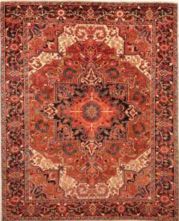 Large Area Rugs handmade Persian Wool Heriz 8 x 10  