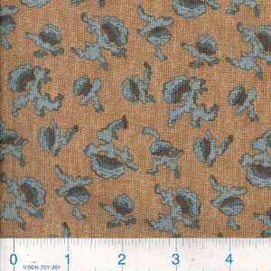  45 Wide Rambling Rose Motif Teal Fabric By The Yard 