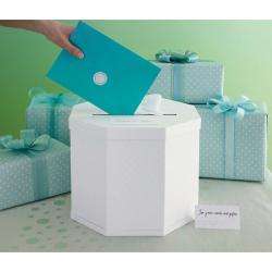 Celebrate Decor White Eyelet Gift Card Box  