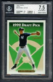   ~NEW YORK YANKEES~1993 TOPPS GOLD GRADED BGS 7.5 ROOKIE/RC CARD #98