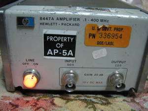 HP AGILENT 8447A 1 400 MHz /20 DB AMPLIFIER  