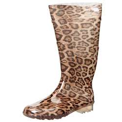 MIA Womens Leopard Print Rain Boots  