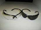Safety Glasses Metal Frame Clear Grey Lens ANSI Z87  