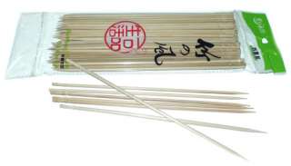PACKS 8 PREMIUM BAMBOO SKEWERS   Total of 200 Bamboo Skewers