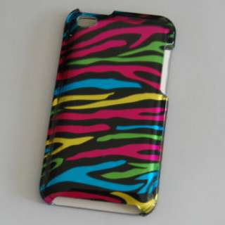For Apple Ipod Touch 4 G 4G 4th Colorful Zebra Hard Case Cover Skin 8G 