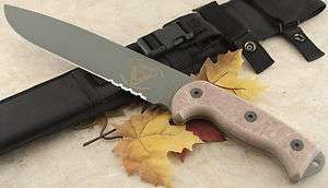 Ontario Knife Co. RAT RTAK II 1095 Carbon Steel Serrated Edge w/sheath 