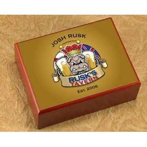  Personalized Bulldog Cigar Humidor