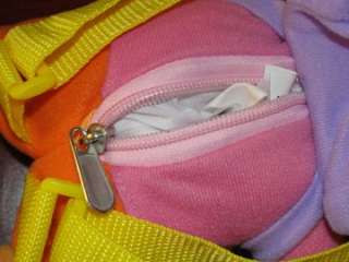 Dora The Explorer Backpack Plush Doll Zipper Bag Velcro Pouch 