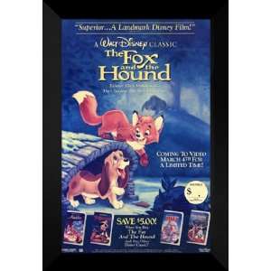  The Fox and the Hound 27x40 FRAMED Movie Poster   B