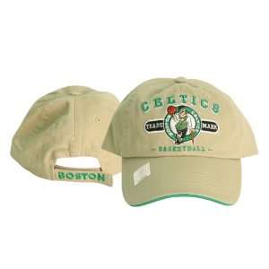    Boston Celtices Adjustable Baseball Hat   Khaki