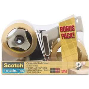  Scotch Box Sealing Tape Dispenser with 2 Rolls of Tape 
