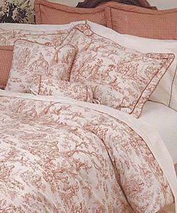 Toile Red Comforter Set  
