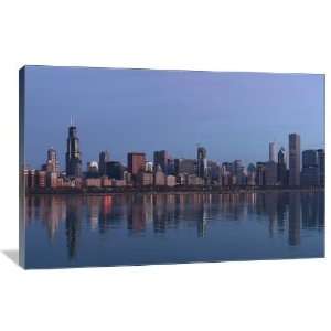 Chicago at Sunrise   Gallery Wrapped Canvas   Museum Quality  Size 24 