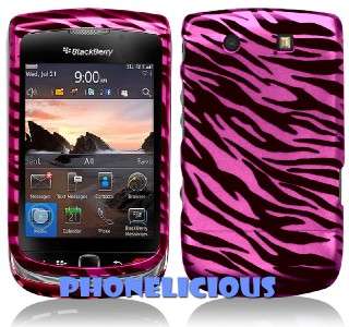 For BLACKBERRY TORCH Phone Cover Hard Case PINK ZEBRA  