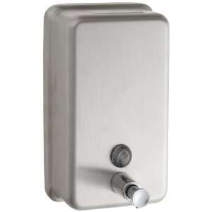   4040 40 oz Stainless Steel Color Metal Vertical Liquid Soap Dispenser