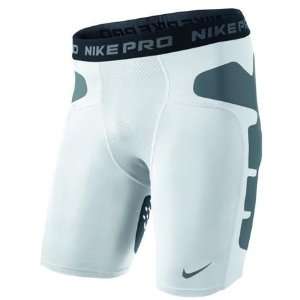  Nike Pro Combat Soccer Slider No Pad (White/Grey 