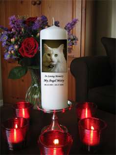   Custom Pet Memorial Candles from Goody Candles Photo Candles