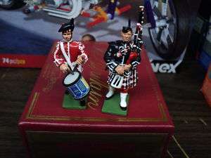 William Britain Britains 00129 Scottish Drum Pipe RARE Figure  