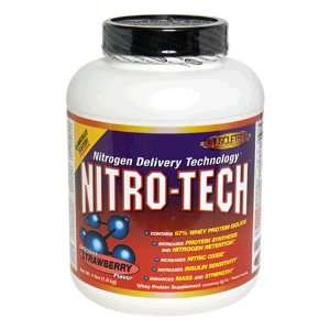   Nitro Tech Whey Protein Supplement, Delicious Strawberry, 4 Pound