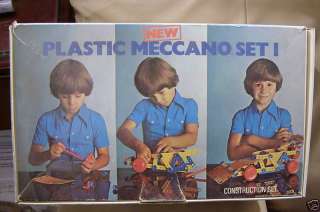 RARE VINTAGE 1977 MECCANO SET 1 PLASTIC CONSTRUCTION  