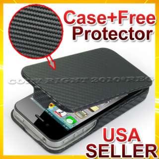 22 ACCESSORIES FOR IPHONE 4 4S BLACK LEATHER HARD CASE COVER CAR 