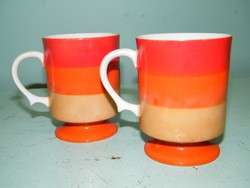   60s HOLT HOWARD Coffee Mug LOT ART DECO Emo Mod Cups RETRO Set  
