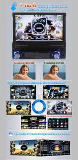 In Dash Single 1 Din 7”HD Car Stereo DVD Player GPS Nav Radio RDS 