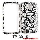 CELL PHONE CASE COVER FOR LG OPTIMUS M MS690 TRANS MINI SKULLS