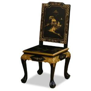  Hand Painted Chinoiserie Scenery Design Chair
