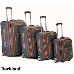   Olympian 4 piece Charcoal Expandable Luggage Set  