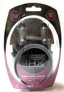 Monster Cable Fiber Optic Audio Cable 16 FT   THX Certified  