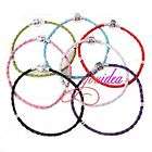 Multicolor Various Size Clasp Cord Leather Bracelet Fit Charms Beads 