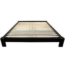 Mahogany Black Twin Tatami Platform Bed (China)  