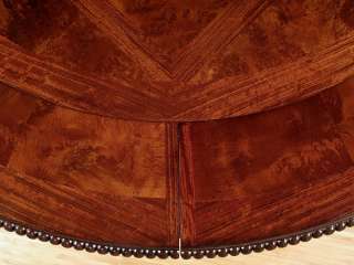 Cherry 76” Round Leaf Dining Table  