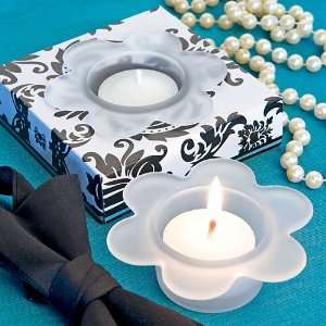  Floral design tea light candle holders