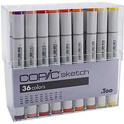 Copic Sketch 36 Basic Colors Marker Set  
