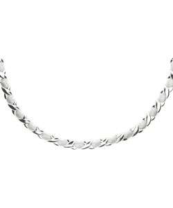 Sterling Silver 16 inch Hugs and Kisses Necklace  