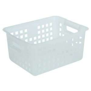  Plastic Basket   Single Medium Basket   Clear (Clear) (6H 