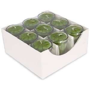  Ceres Green Votive Candle with Holder, Pack of 9
