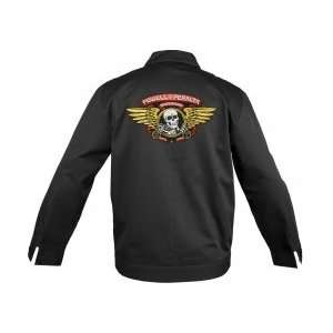  POWELL PERALTA Winged Ripper Gas Station Jacket Black 