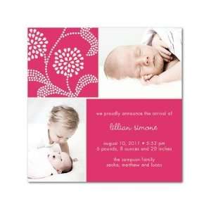  Girl Birth Announcements   Covasna Floral By Tea Collection Baby