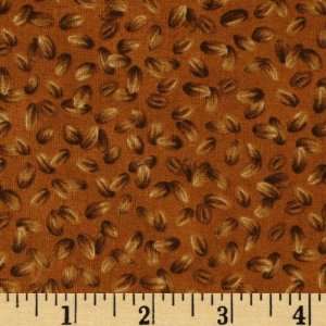  44 Wide Cafe Bistro Coffee Beans Brown Fabric By The 